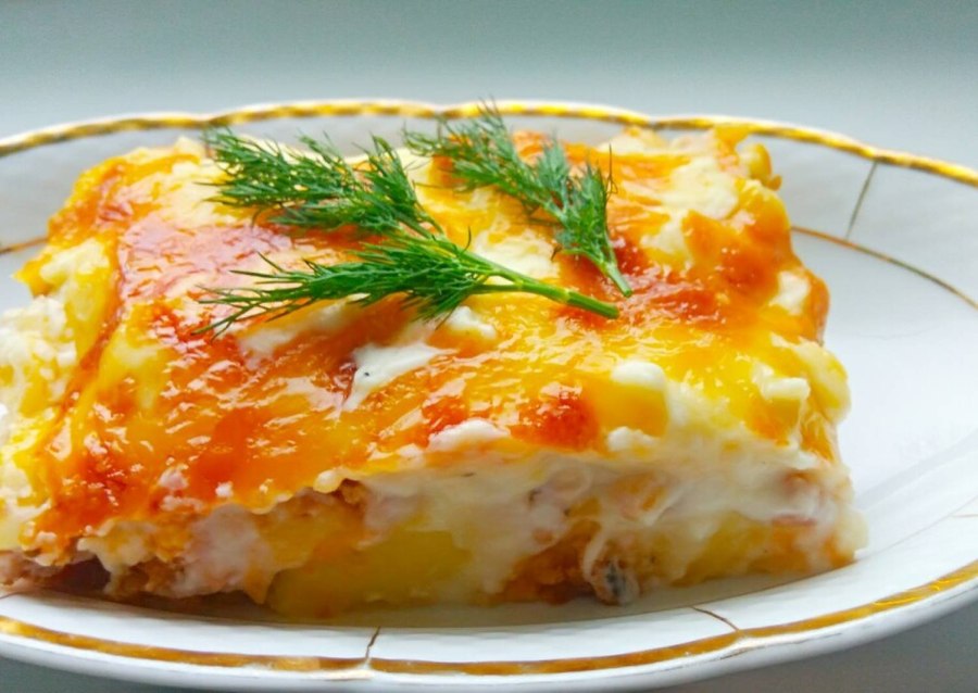 Картофельно-мясная запеканка Пармантье