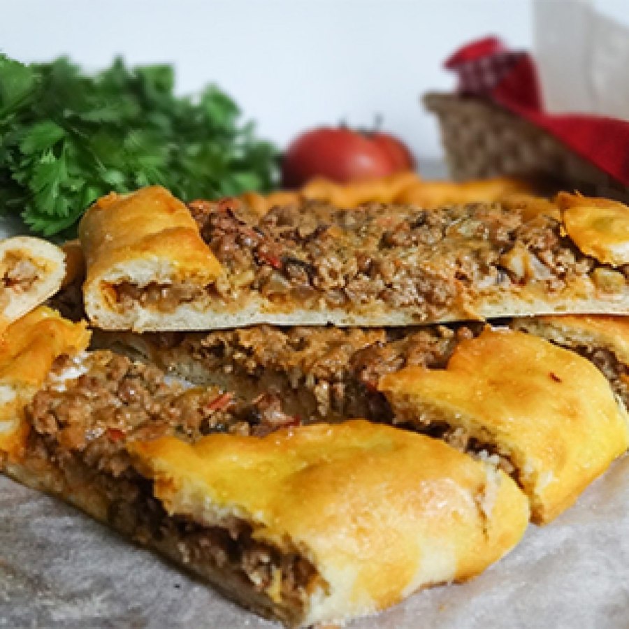 Гёзлеме турецкие лепешки с мясом