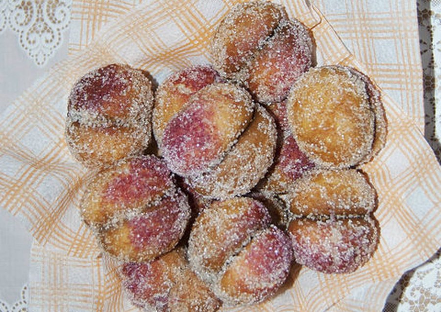 Пирожное персики пошаговый