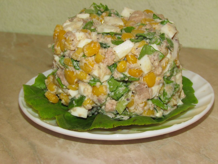 Рыбный салат с треской