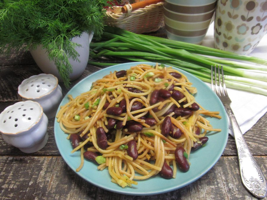 Рагу с макаронами и овощами