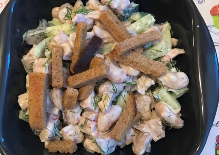Салат Фаттуш с корейской морковью
