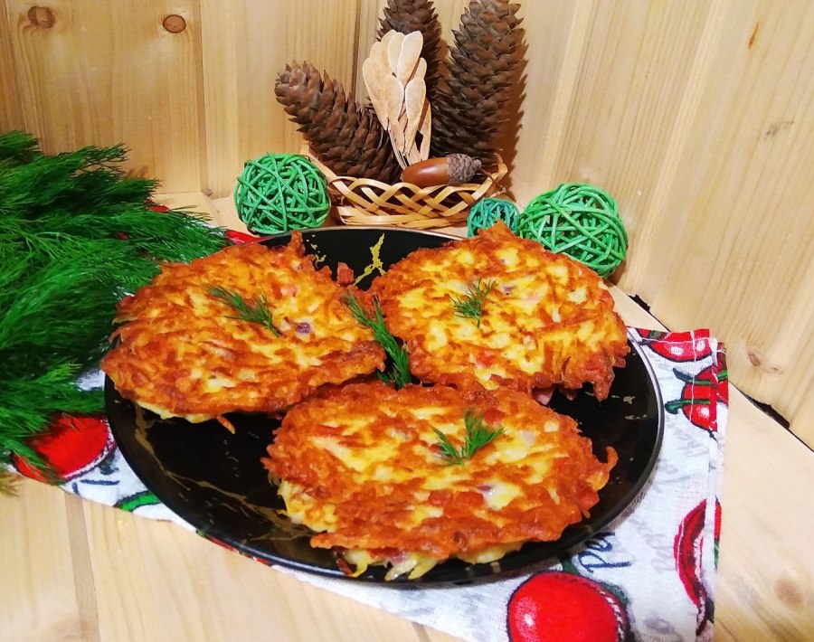 Картофельные оладьи латкес