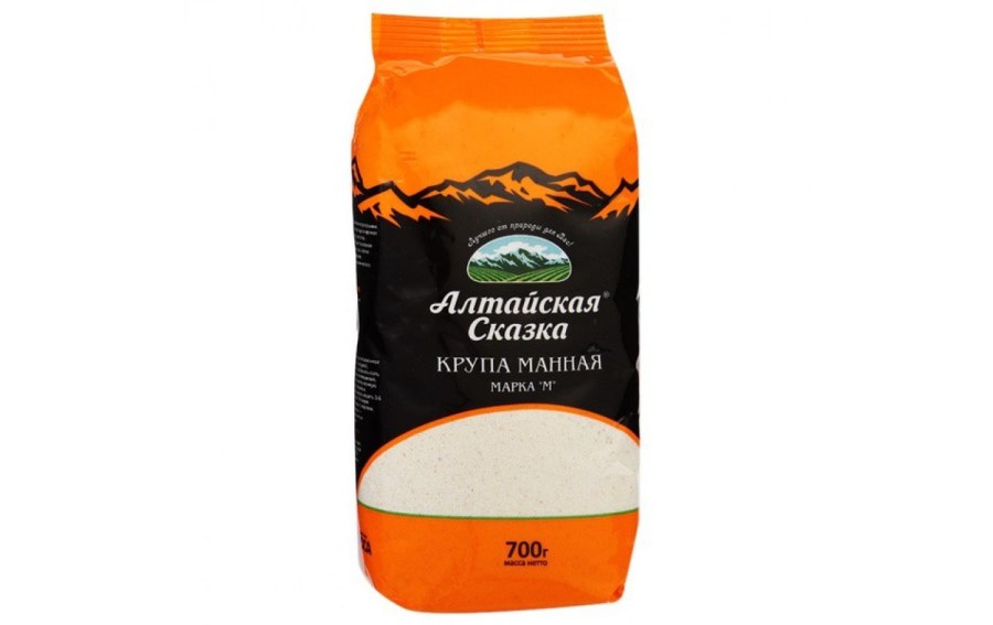 Алтайская сказка крупы манка с клетчаткой