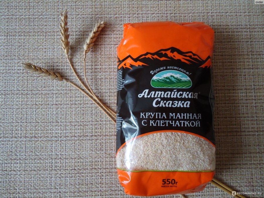 Алтайская сказка крупа манная с клетчаткой, 550 г