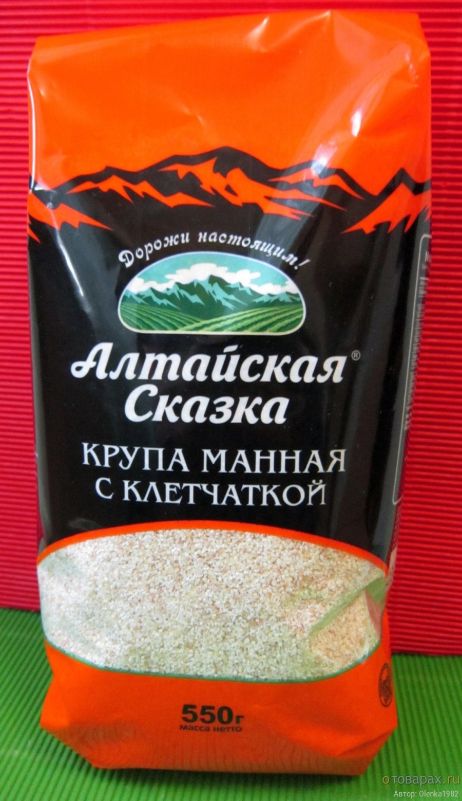 Алтайская сказка крупа манная с клетчаткой, 550 г
