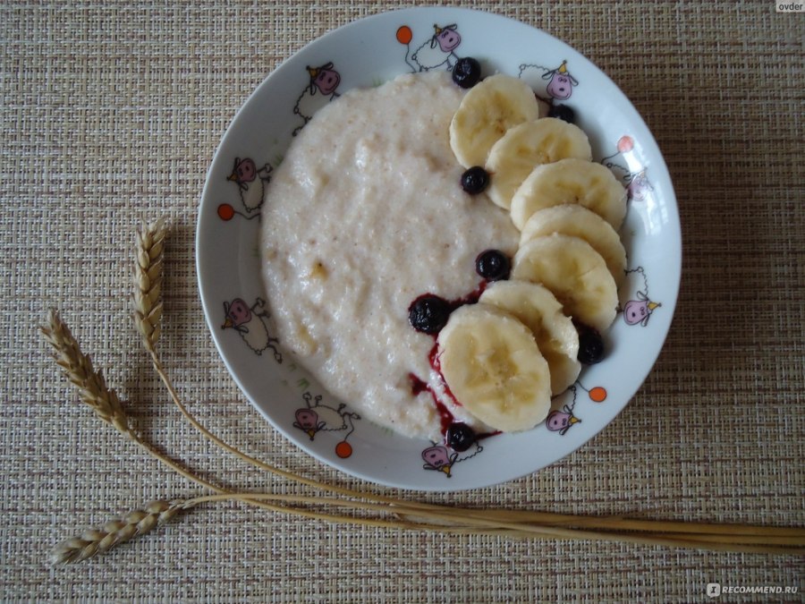Манная каша густая