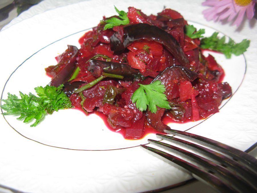 Свекла с брынзой