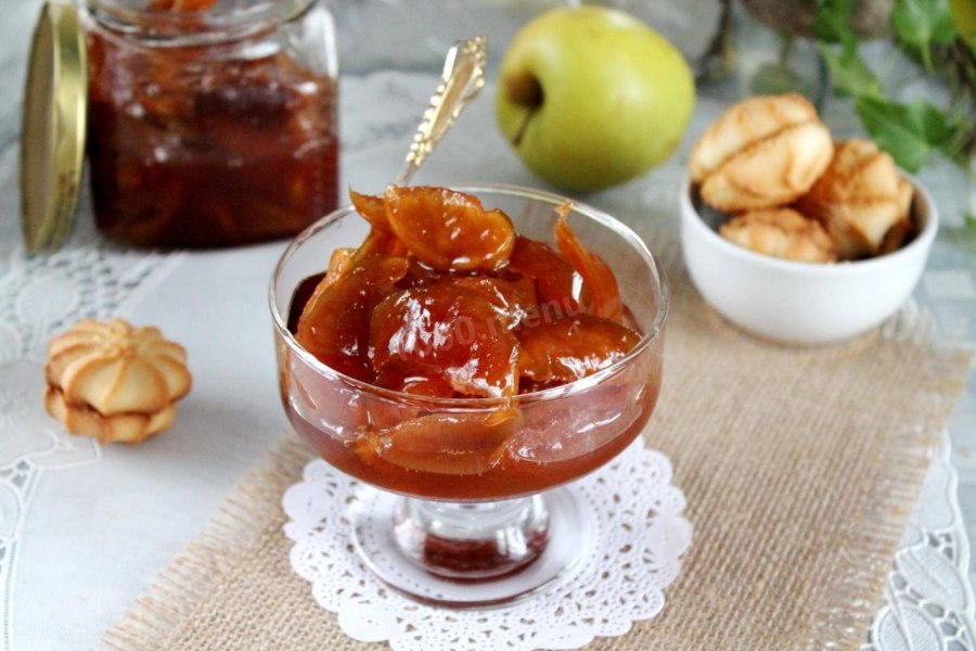 Яблочное варенье дольками