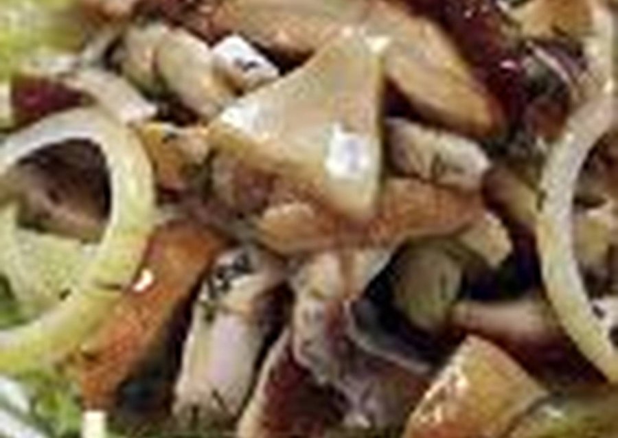 Селёдка с картошкой и луком закуска