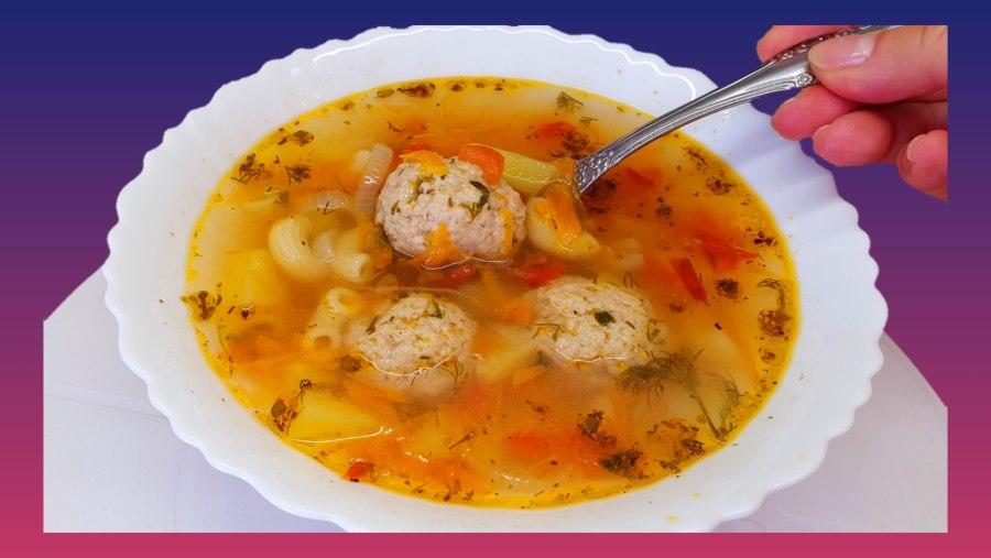 Овощной супчик с фрикадельками