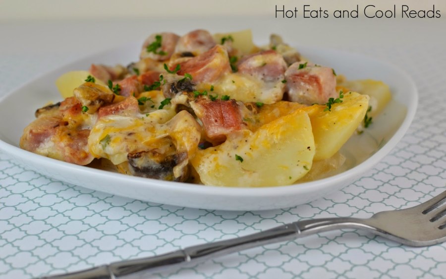 Запеченная картошка с ветчиной