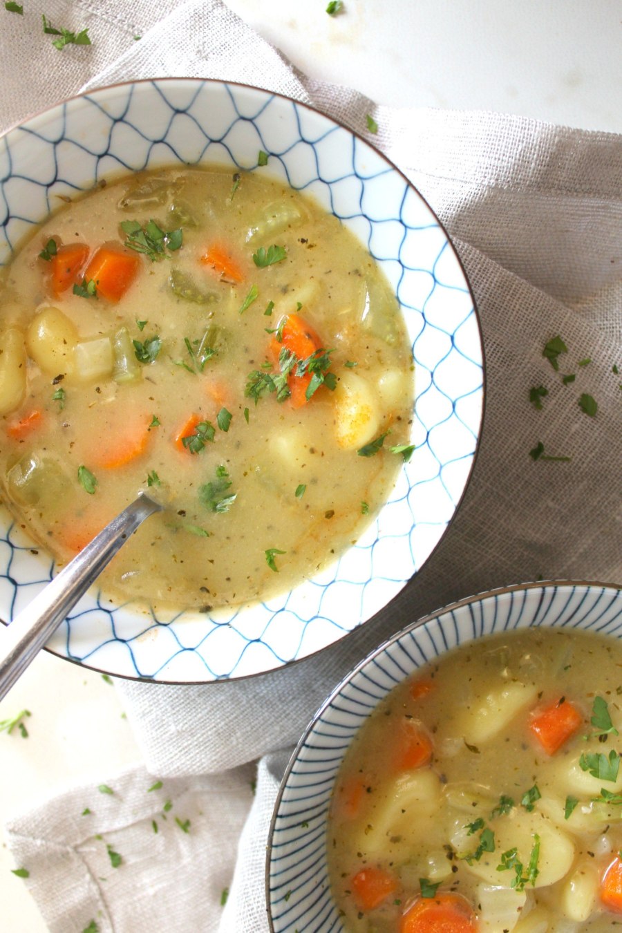 Суп овощной с клецками