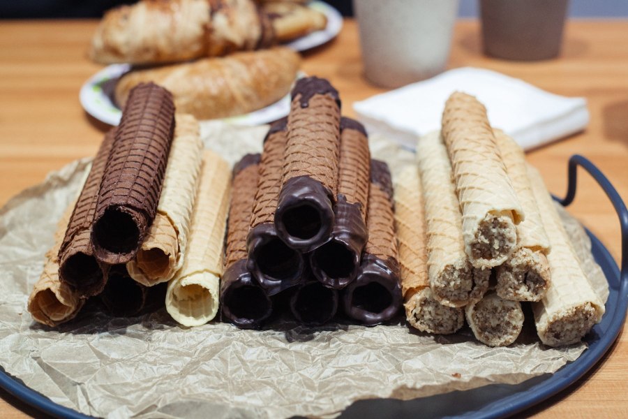 Трубочки со сгущенкой