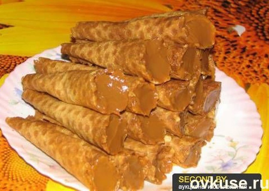 Трубочки со сгущенкой