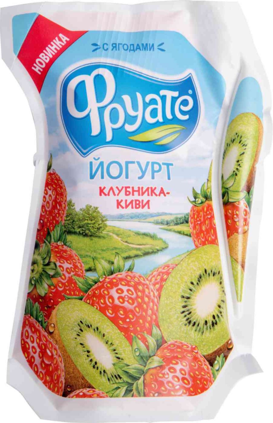 Йогурт "чудо" клубника-киви 2.5% 290 гр.
