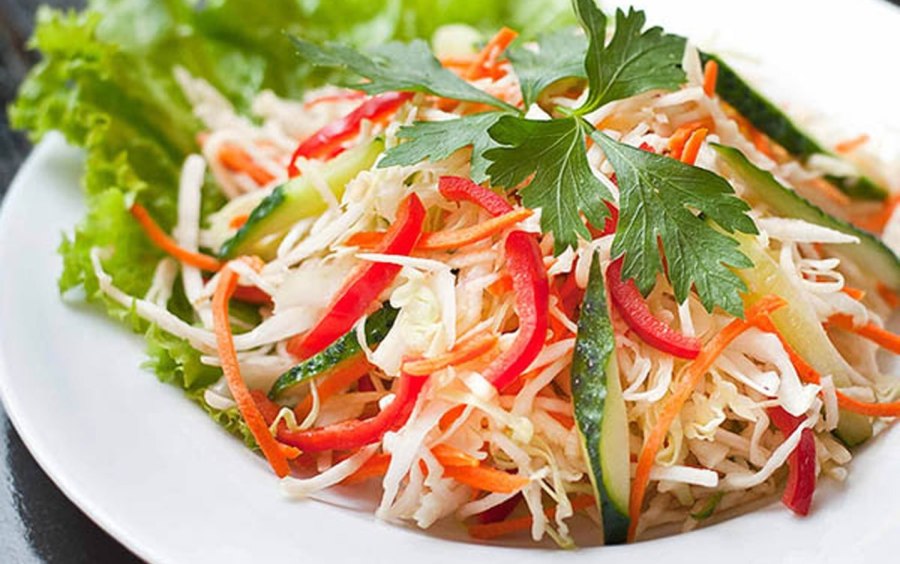 Салат с капустой и морковью