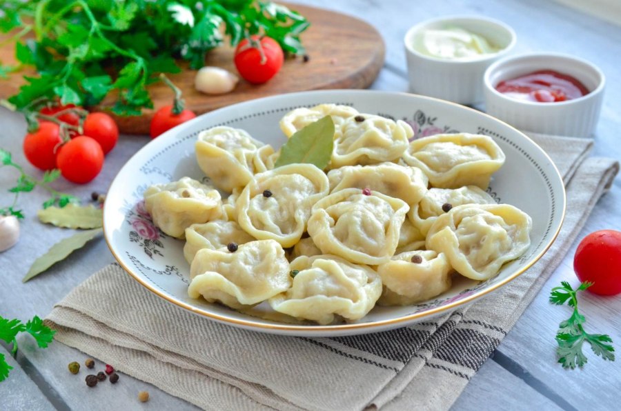 Пельмени с майонезом