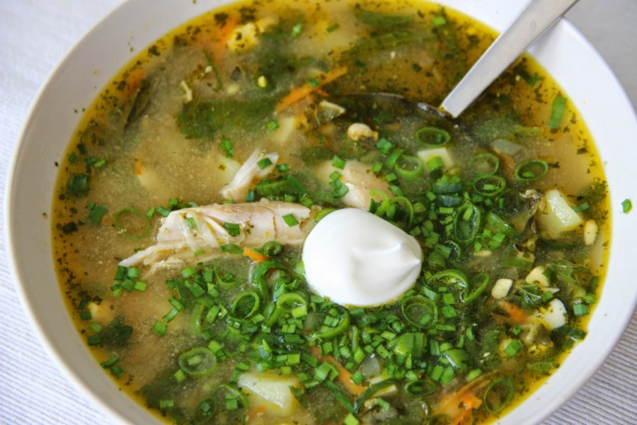 Суп с куриными фрикадельками и вермишелью