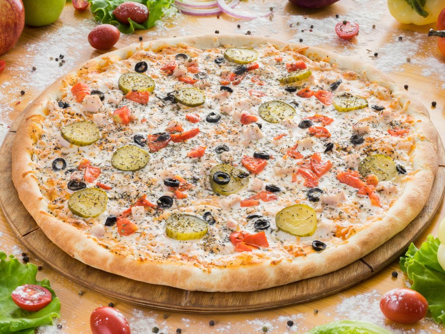 Пицца с овощами