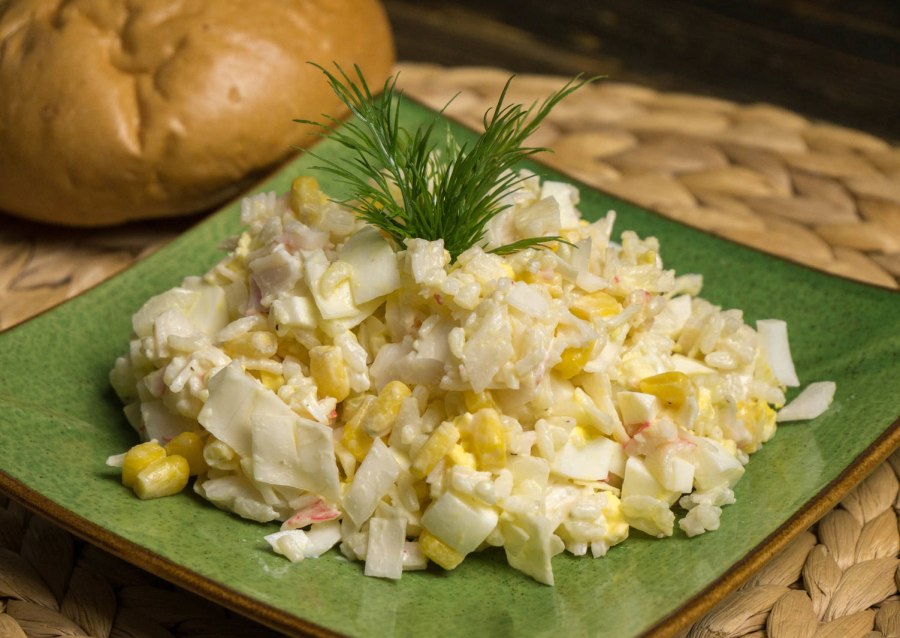 Мимоза с печенью трески