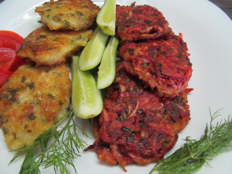 Драники со свеклой