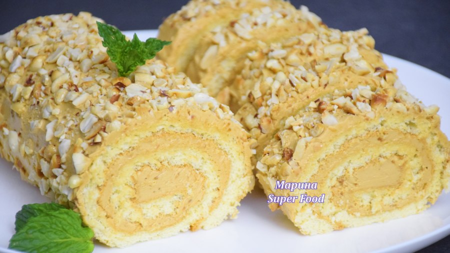 Рулет с орехами