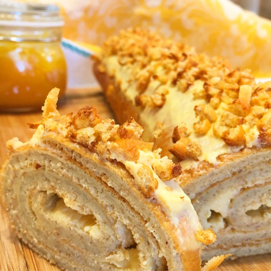 Ореховый рулет с грецкими орехами