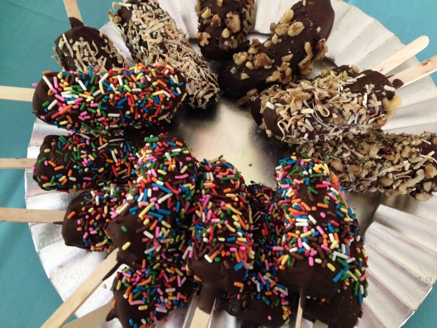 Банановые кружочки в шоколаде