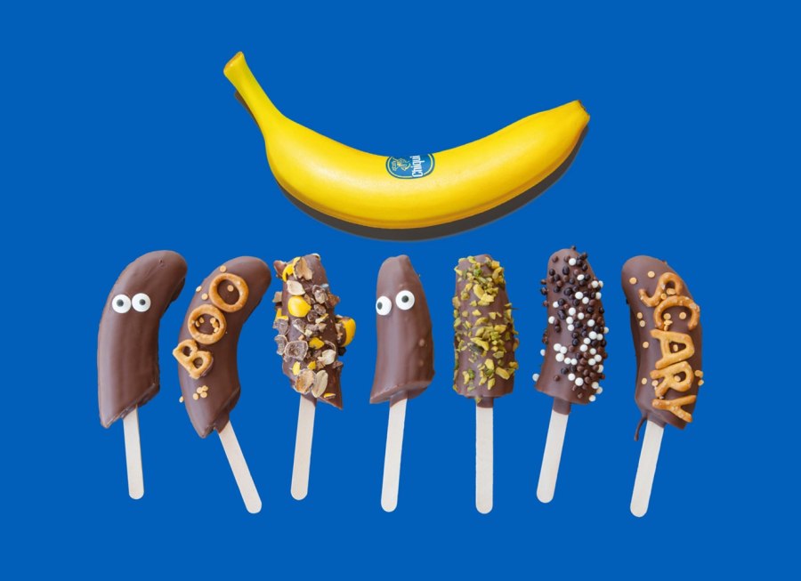 Бананы в шоколаде на шпажках