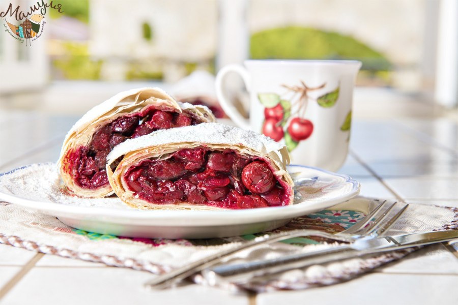 Штрудель из рисовой бумаги