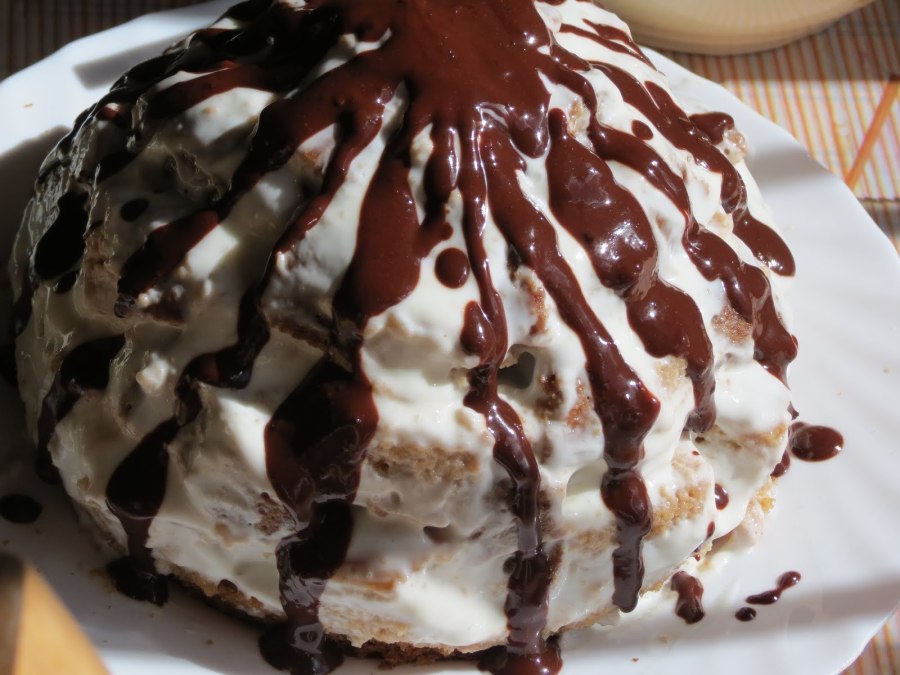 Панчо торт разрез бисквитный