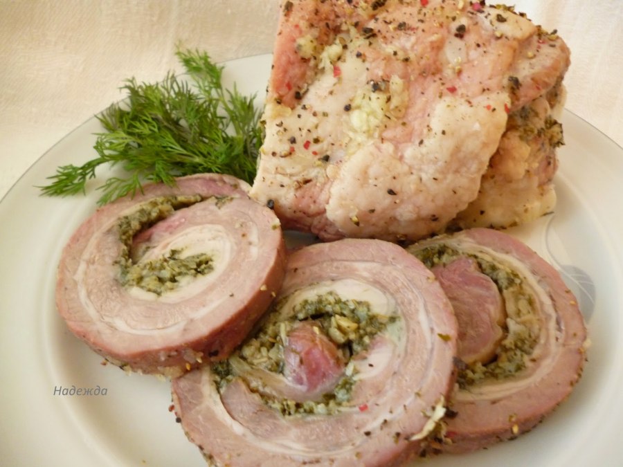 Рулет с пузанины