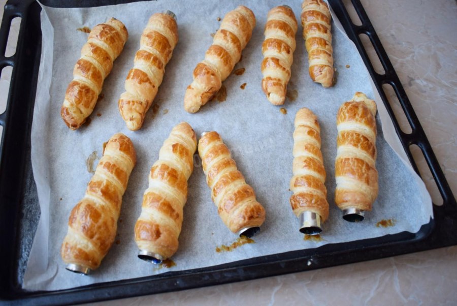 Трубочки со сгущенкой в вафельнице