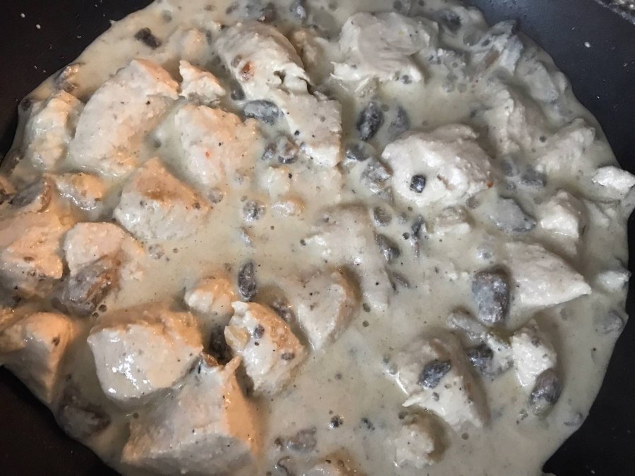 Филе курицы с шампиньонами с грибами