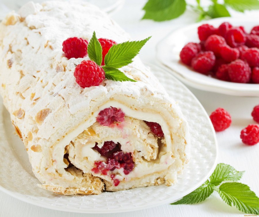 Меренговый рулет Павлова