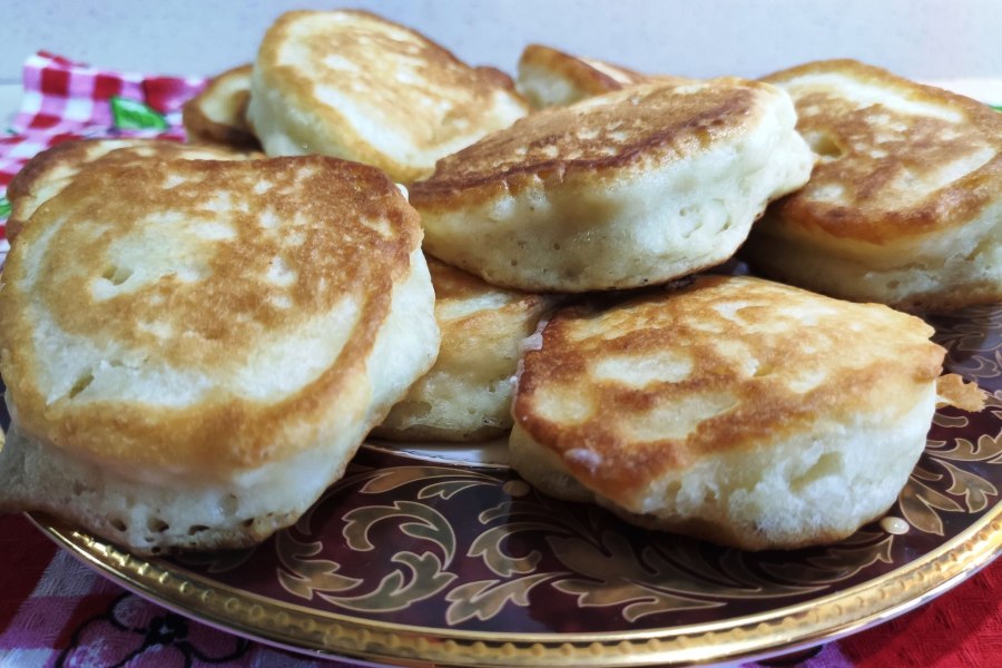 Самые вкусные оладьи на дрожжах