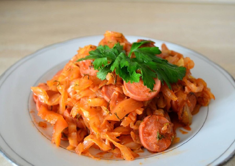 Солянка тушеная капуста