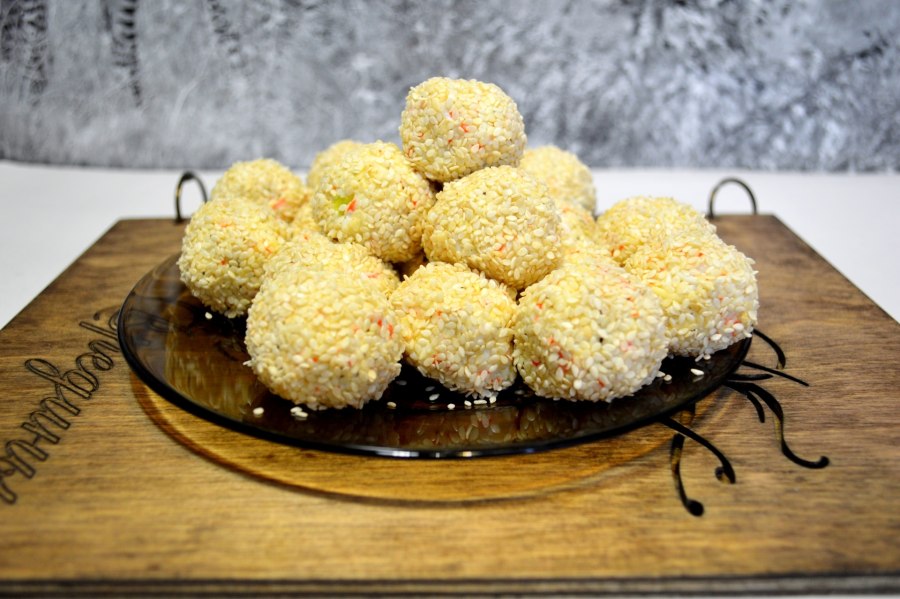 Крабовые шарики в панировке