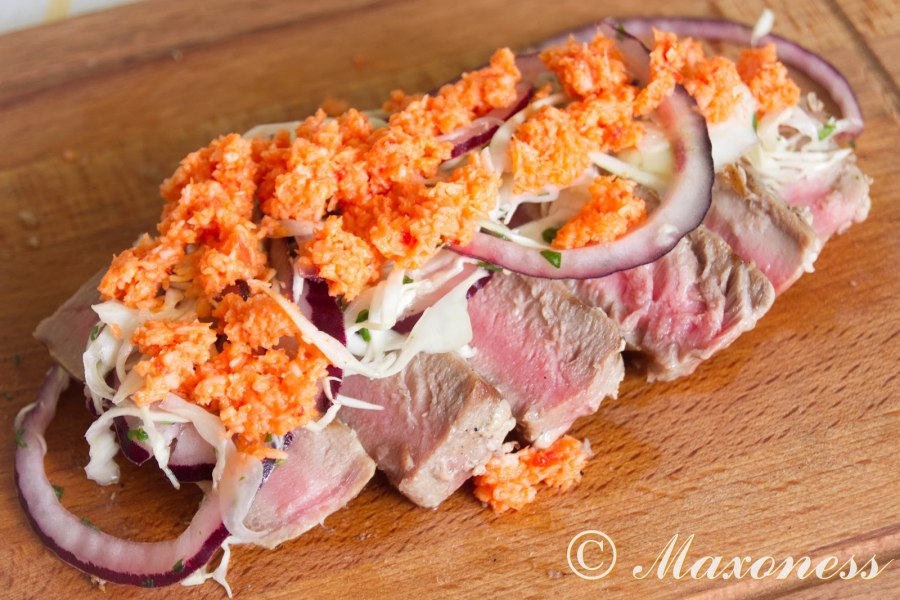 Тунец жареный