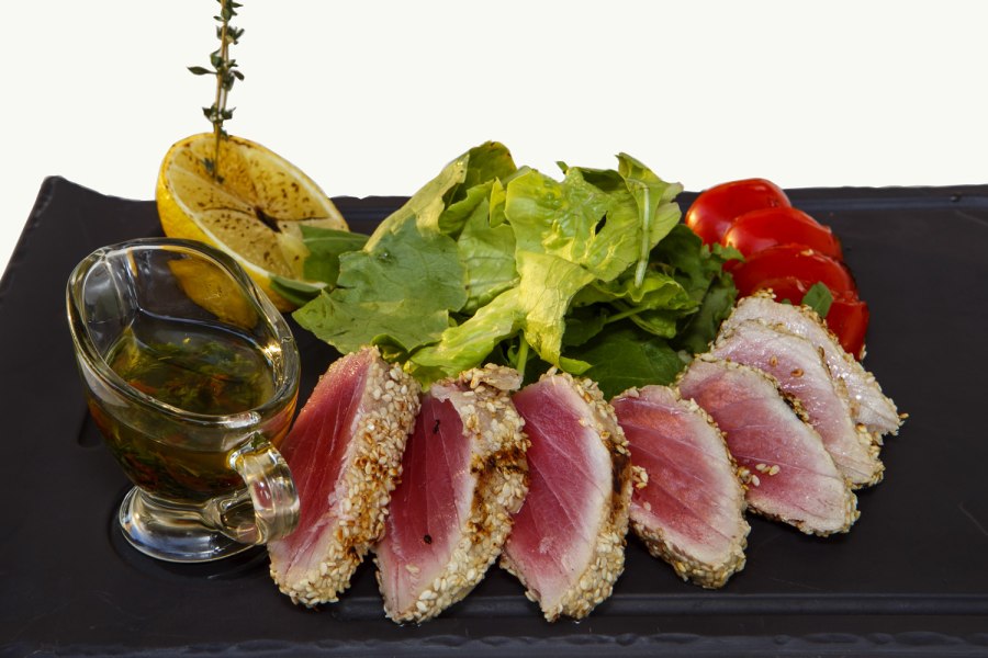 Тунец жареный