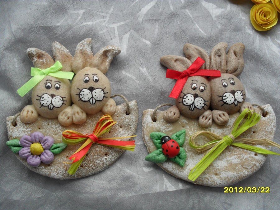 Панно динозавр из соленого теста