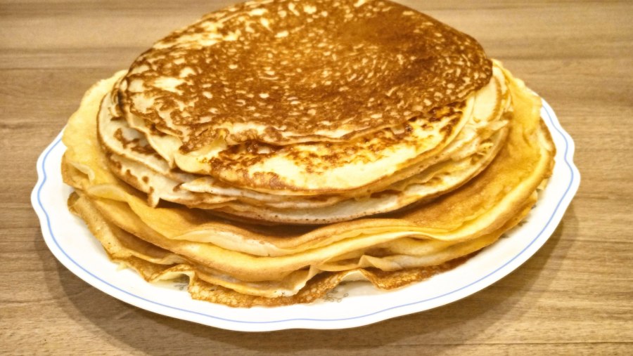 Рецепт блинов три стакана с кипятком на молоке