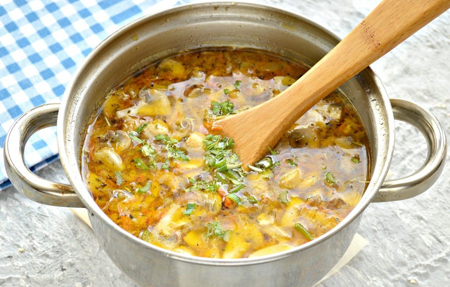 Грибной суп курогрудь