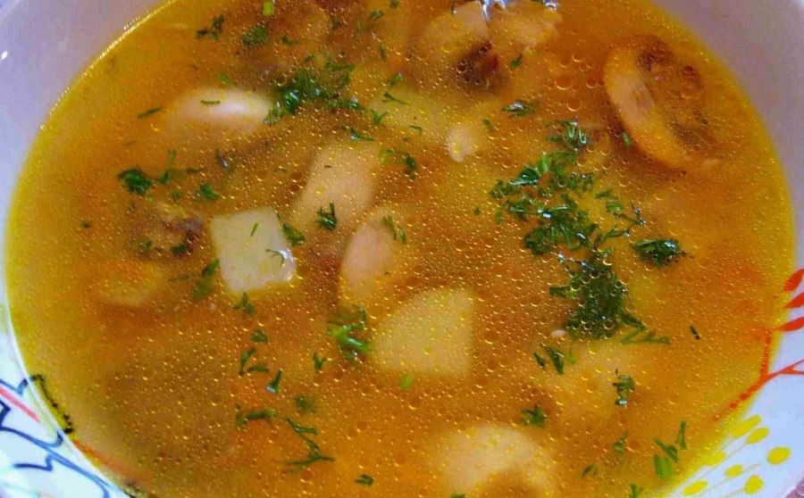 Бульон грибной