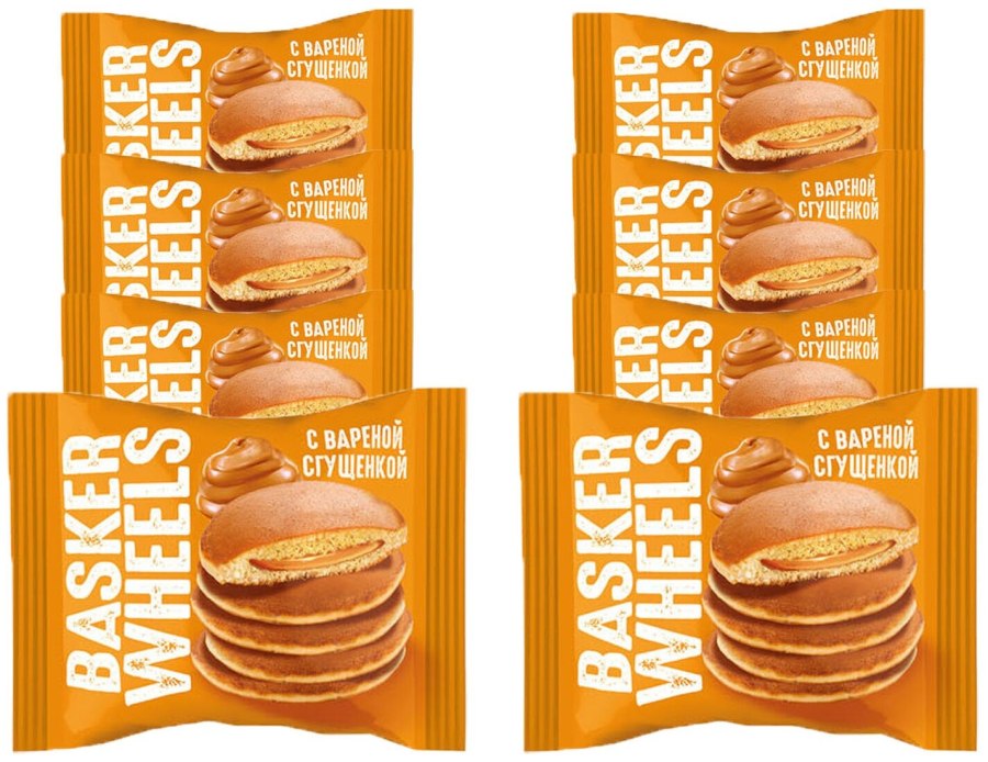 «Basker Wheels», Pancake с вареной сгущенкой, 36 г