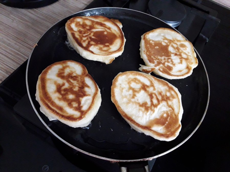 Пышные оладьи без яиц