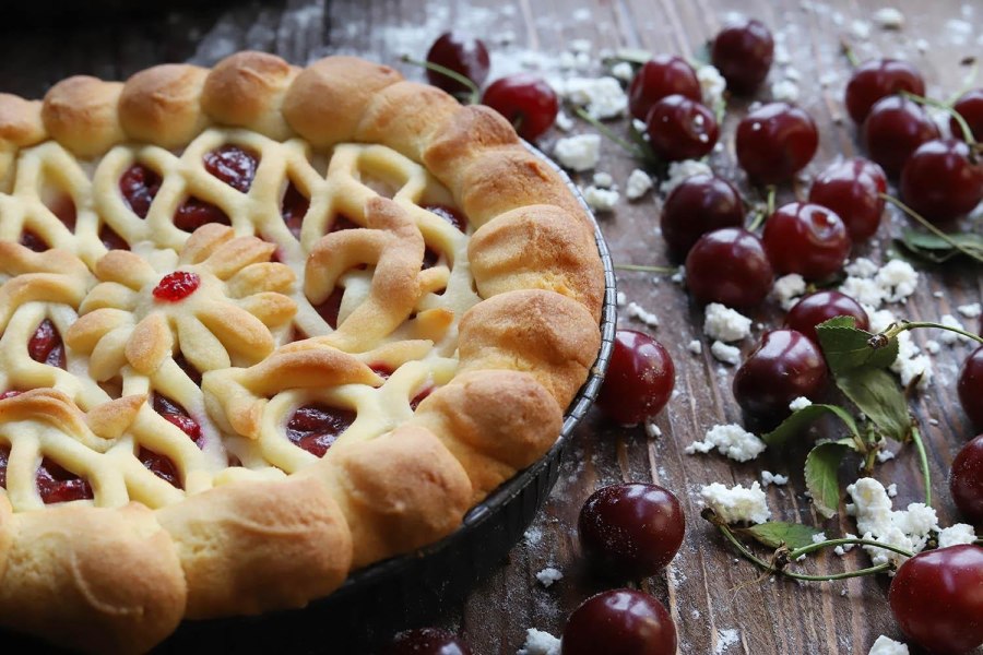 Красивое украшение пирогов