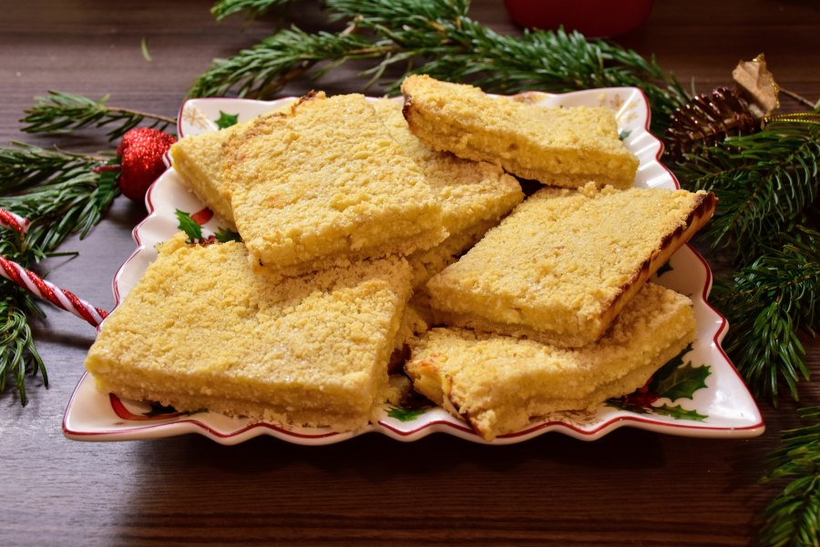 Насыпной яблочный пирог