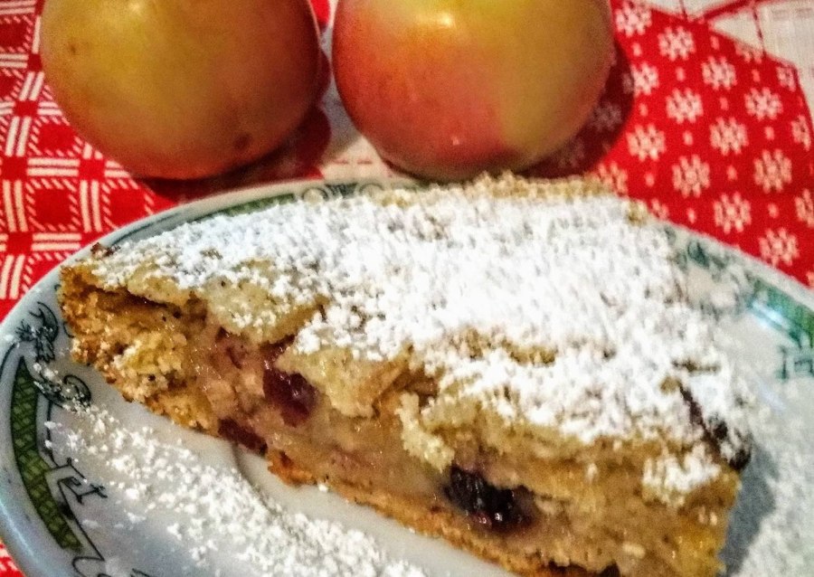 Насыпной яблочный пирог